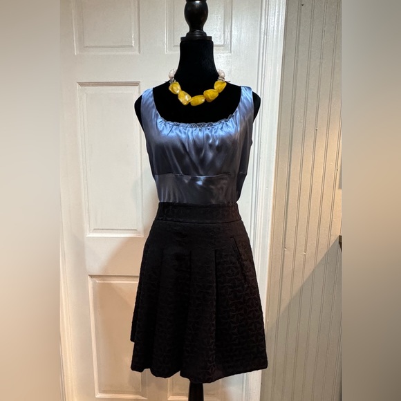 Loft Dropped Waist Floral Jacquard Mini - Picture 7 of 7